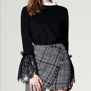 Storets Jendy Lace Bell Cuff Sweater